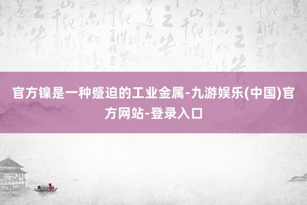 官方镍是一种蹙迫的工业金属-九游娱乐(中国)官方网站-登录入口